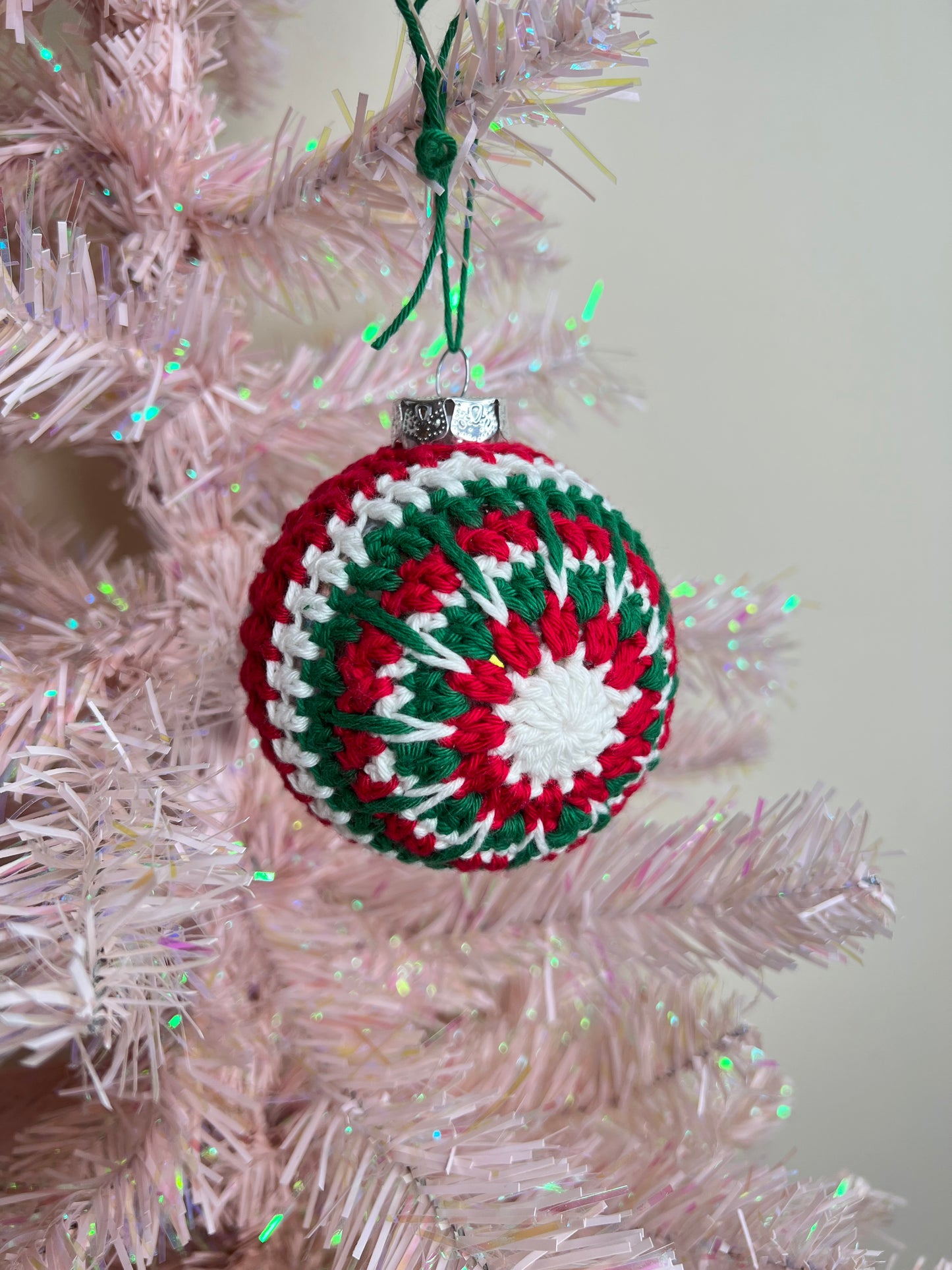 Traditional Christmas Crochet Bauble