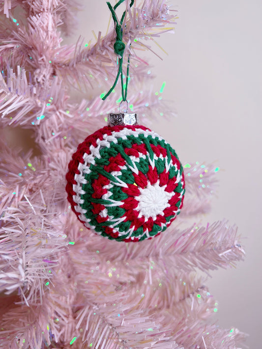 Traditional Christmas Crochet Bauble