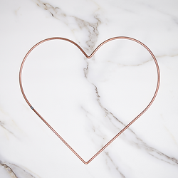 Medium Copper Heart Frame
