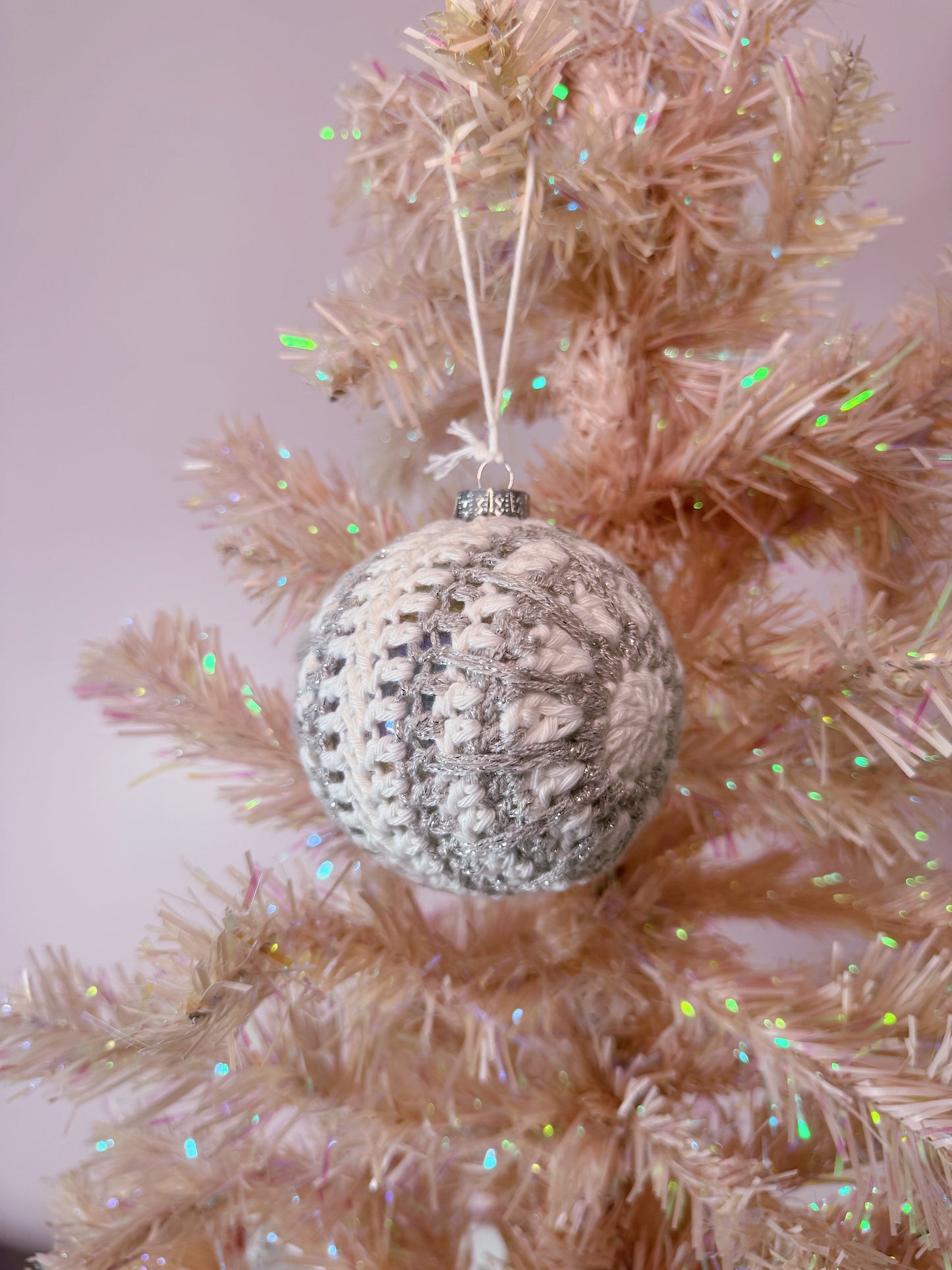 Snowflake Christmas Crochet Bauble