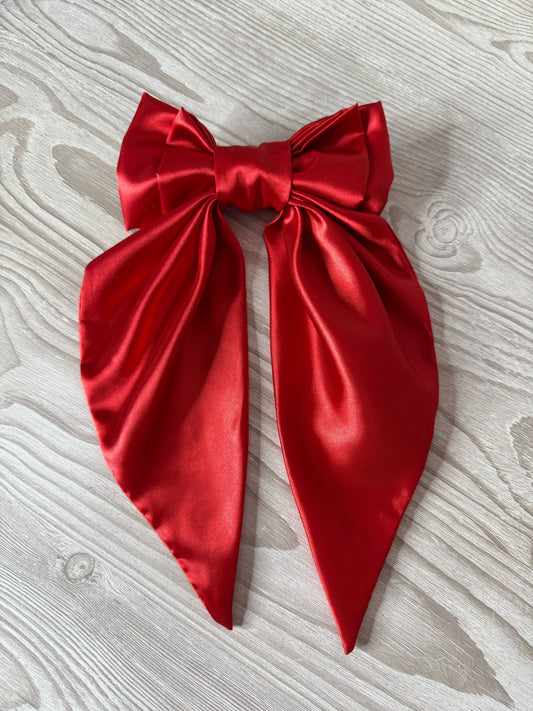 Extra Large Red Silky Bow