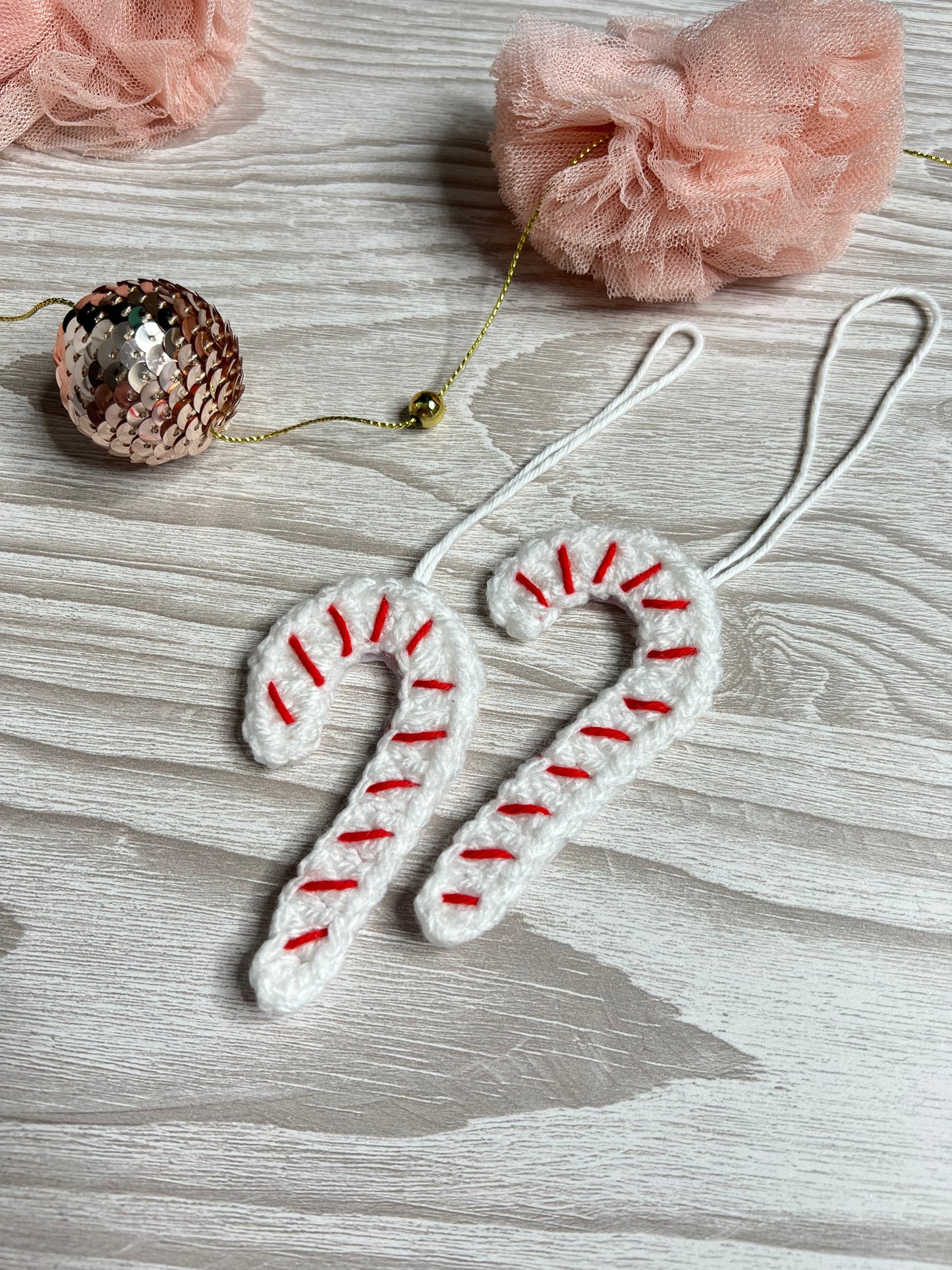 Candy Cane Present Toppers - Pack of Two