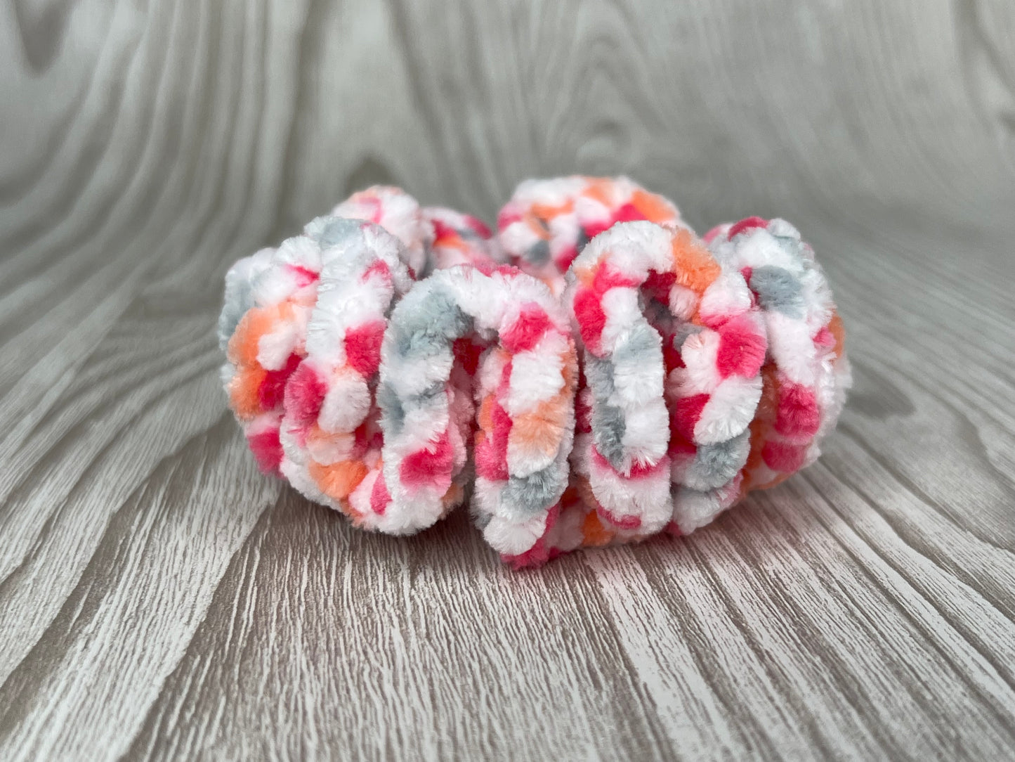 Melon Crochet Scrunchie