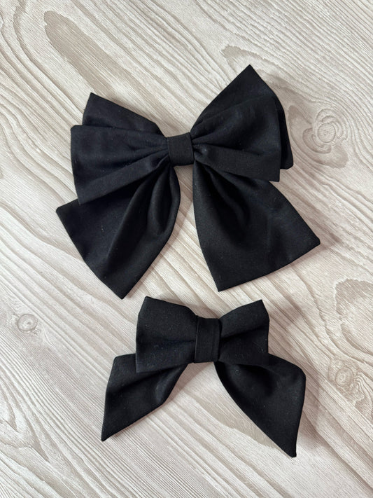 Large Black Bow