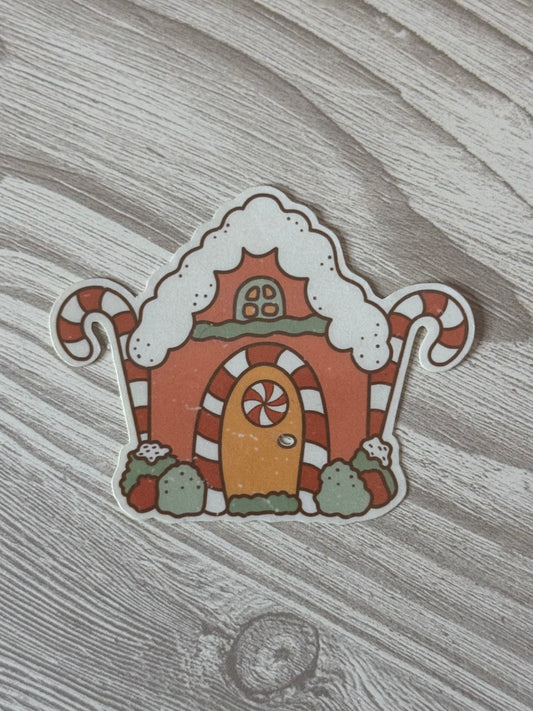 Christmas Collection - Candy Cane House Sticker