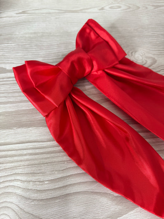 Extra Large Red Satin Bow