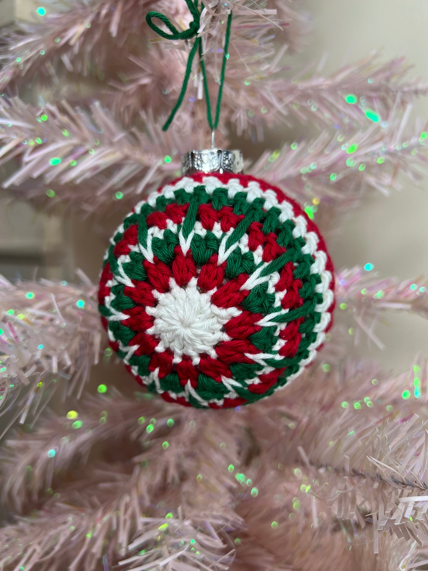 Traditional Christmas Crochet Bauble